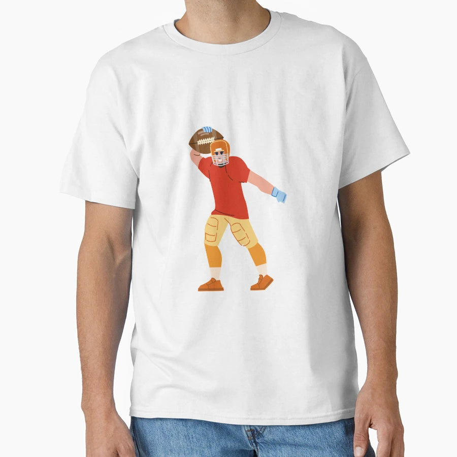 American Football Cartoon T-Shirt - Streetwear Style Men Women - T-Shirt, Sweatshirt, Hoodie