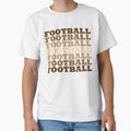 Football Distressed Repeated Gradient T-Shirt - Trendy Graphic Unisex - T-Shirt, Sweatshirt, Hoodie