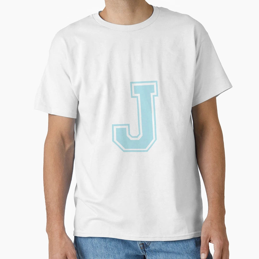 College Letterman J T-Shirt - Fun Novelty Design Men Women - T-Shirt, Sweatshirt, Hoodie