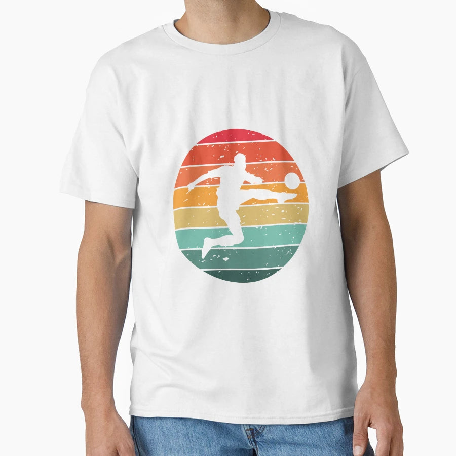 Soccer Player Silhouette Football T-Shirt - Graphic Print Men Women - T-Shirt, Sweatshirt, Hoodie