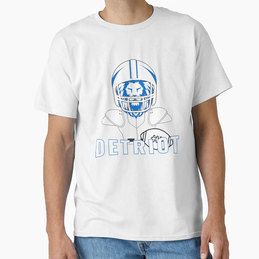 Detriot Football T-Shirt - Streetwear Style Unisex - T-Shirt, Sweatshirt, Hoodie