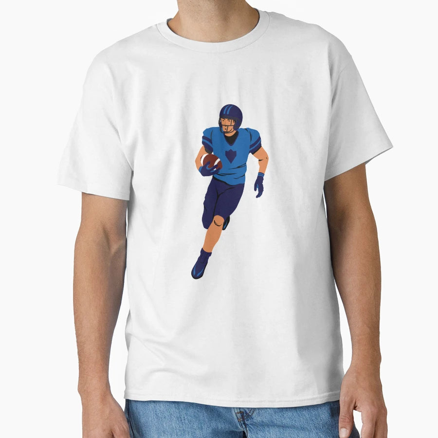 American Football Cartoon T-Shirt - Unique Graphic Unisex - T-Shirt, Sweatshirt, Hoodie