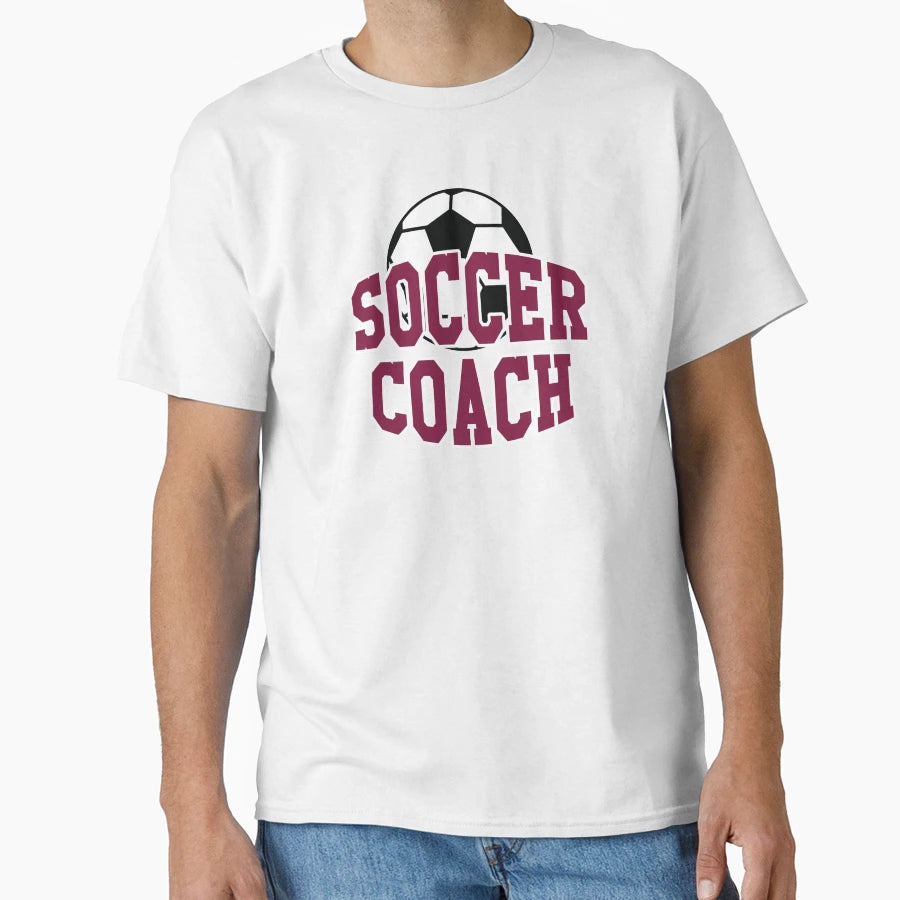Soccer Coach Black T-Shirt - Minimalist Print for Adults - T-Shirt, Sweatshirt, Hoodie