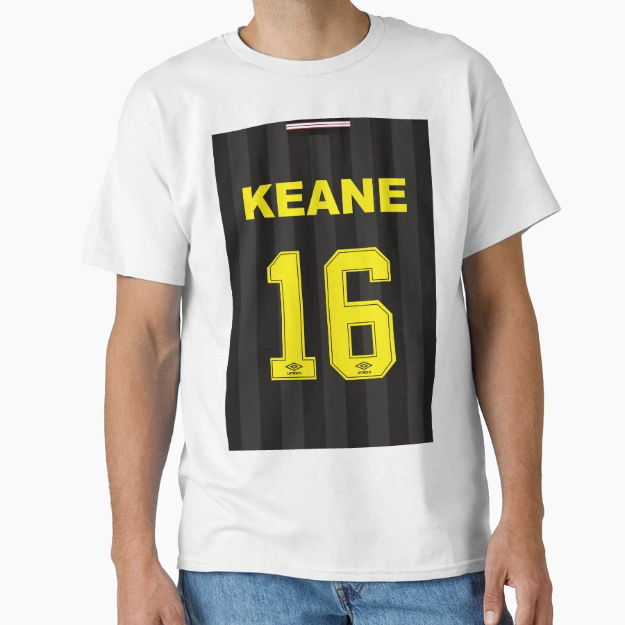 Roy Keane 16 United Away Jersey T-Shirt - Aesthetic Graphic Unisex - T-Shirt, Sweatshirt, Hoodie