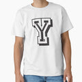 Letter Y College Font From University T-Shirt - Custom Art Print Unisex - T-Shirt, Sweatshirt, Hoodie