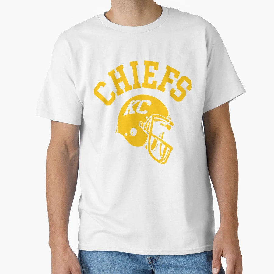 Chiefs Helmet T-Shirt - Graphic Print Men Women - T-Shirt, Sweatshirt, Hoodie