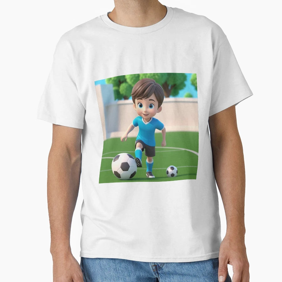 Dylan Playing Soccer T-Shirt - Novelty Apparel Unisex - T-Shirt, Sweatshirt, Hoodie