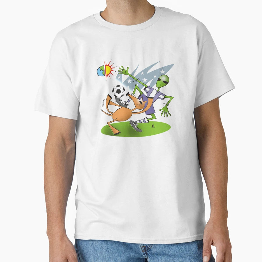 Alien Soccer T-Shirt - Fun Novelty Design Men Women - T-Shirt, Sweatshirt, Hoodie