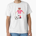 Tiny Striker World Football Red White T-Shirt - Aesthetic Graphic Men Women - T-Shirt, Sweatshirt, Hoodie