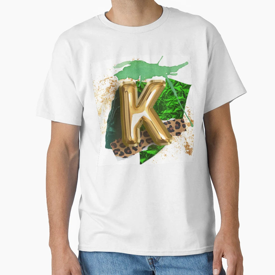 Initial Letter K T-Shirt - Graphic Print for Adults - T-Shirt, Sweatshirt, Hoodie