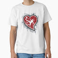 I Love Soccer Female T-Shirt - Aesthetic Graphic for Adults - T-Shirt, Sweatshirt, Hoodie