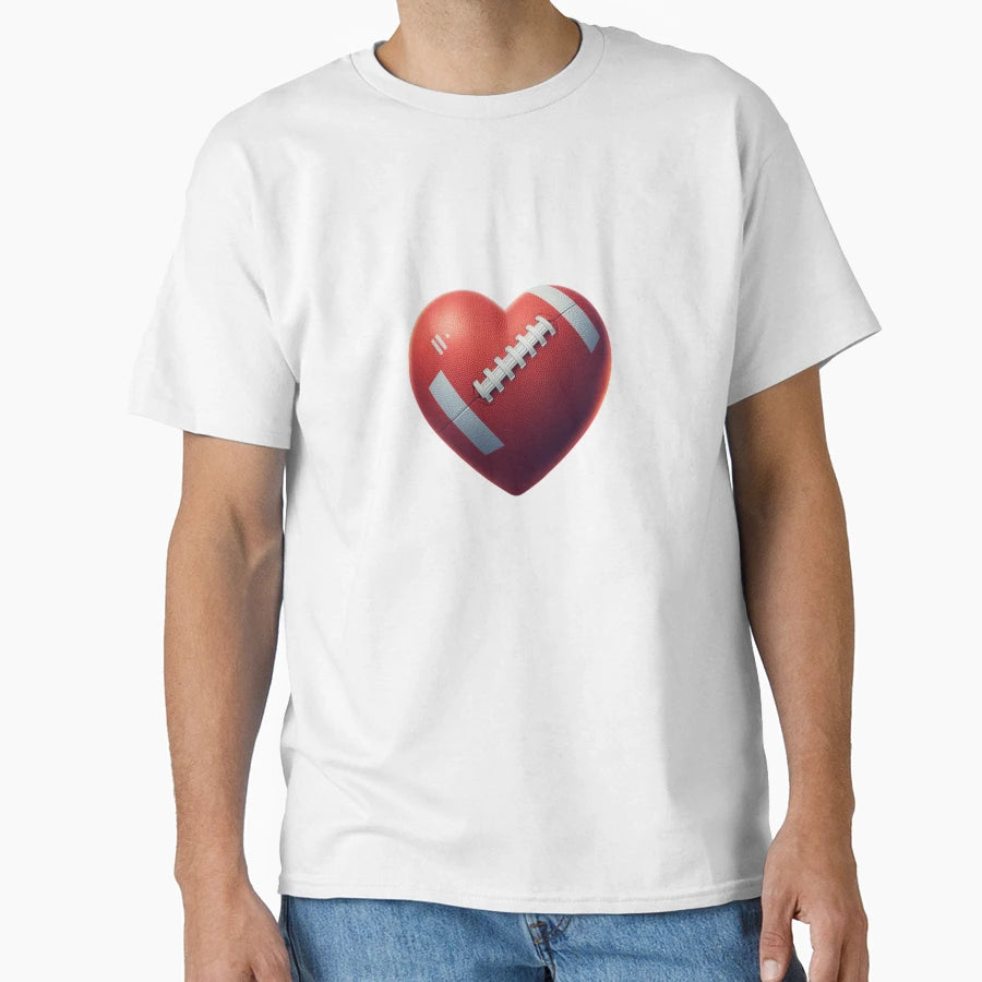 Football Love T-Shirt - Trendy Graphic for Adults - T-Shirt, Sweatshirt, Hoodie