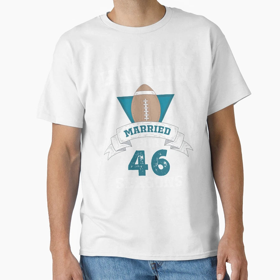 Funny Couples 46Th Wedding Anniversary T-Shirt - Trendy Graphic for Adults - T-Shirt, Sweatshirt, Hoodie