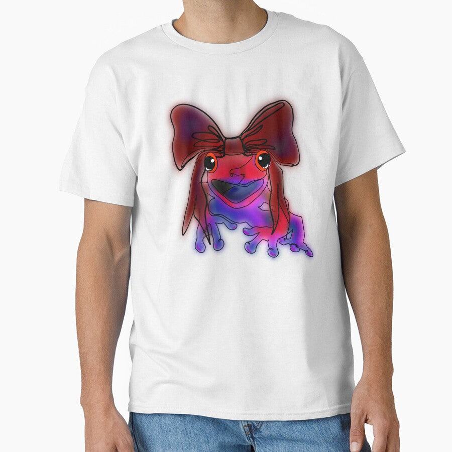 Red dark coquette Frog with Big Bow animalzinhats by - Adult & Kids T-Shirts, Sweatshirts & Hoodies apparel design preview 1