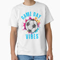 Colorful Paint Splatter Soccer Game Day T-Shirt - Unique Graphic Unisex - T-Shirt, Sweatshirt, Hoodie
