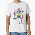 Soccer Colorful Soccer Player T-Shirt - Unique Graphic Unisex - T-Shirt, Sweatshirt, Hoodie