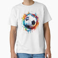 Watercolor Football Simple Colors T-Shirt - Minimalist Print Unisex - T-Shirt, Sweatshirt, Hoodie