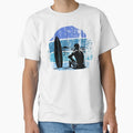 Vintage Surfer Retro Waiting For The Waves by - Adult & Kids T-Shirts, Sweatshirts & Hoodies apparel design preview 1
