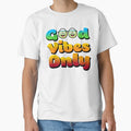 Good Vibes Only Retro Gradient Smiley Face by Stag - Adult & Kids T-Shirts, Sweatshirts & Hoodies apparel design preview 1