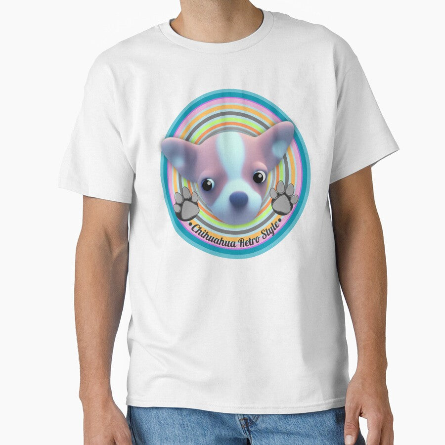 Little Chihuahua Retro Style by noomnoi - Adult & Kids T-Shirts, Sweatshirts & Hoodies apparel design preview 1