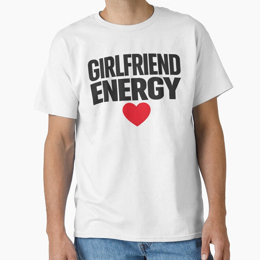 Girlfriend Energy Bold Typography Minimalist Love - Adult & Kids T-Shirts, Sweatshirts & Hoodies apparel design preview 1