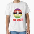 Happiness is spent walking my dogs. Enjoying the - Adult & Kids T-Shirts, Sweatshirts & Hoodies apparel design preview 1