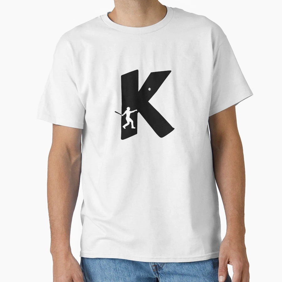 Personalized Baseball Initial K T-Shirt - Trendy Graphic for Adults - T-Shirt, Sweatshirt, Hoodie