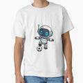 Futuristic Robot Illustration T-Shirt - Aesthetic Graphic for Adults - T-Shirt, Sweatshirt, Hoodie