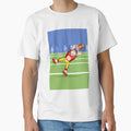 American Football Player Catching Ball T-Shirt - Unique Graphic Unisex - T-Shirt, Sweatshirt, Hoodie