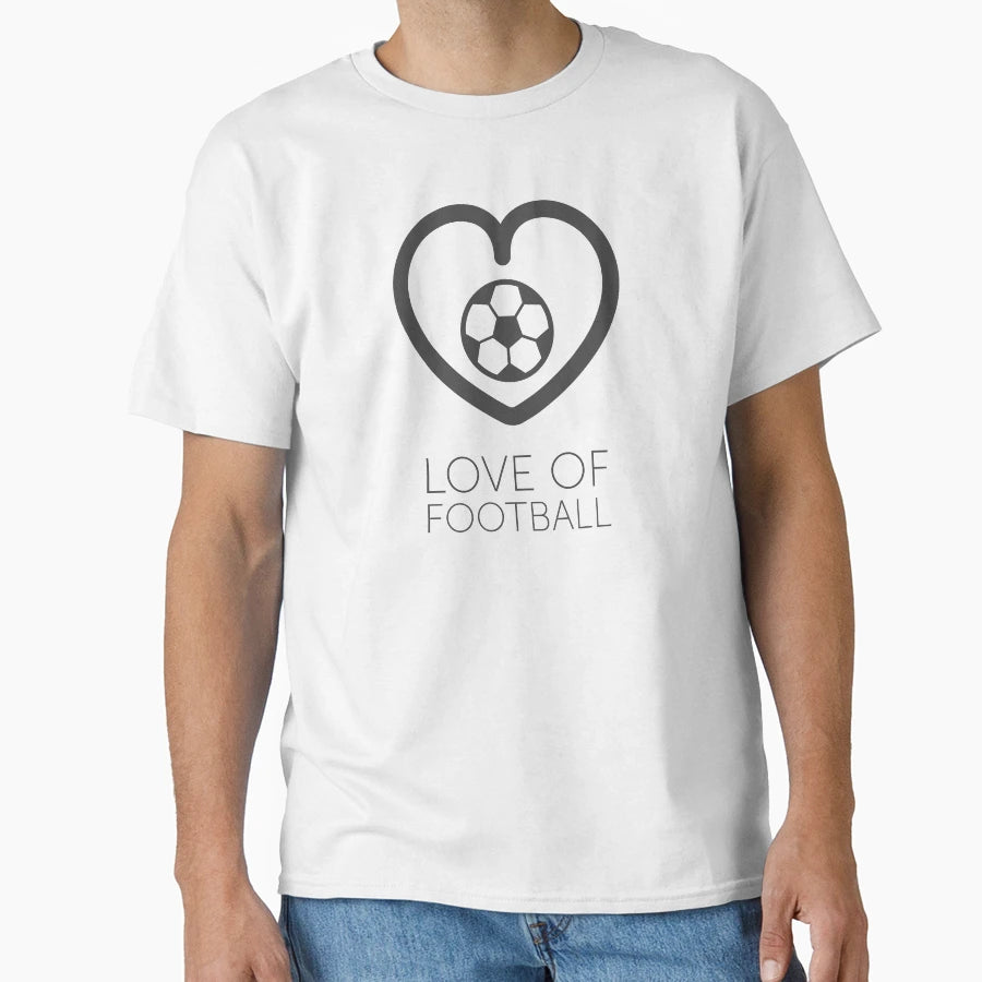 Love Football T-Shirt - Custom Art Print for Adults - T-Shirt, Sweatshirt, Hoodie