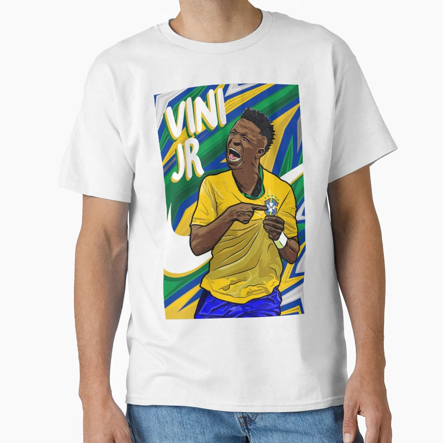 Vini Jr T-Shirt - Custom Art Print Men Women - T-Shirt, Sweatshirt, Hoodie