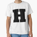 Alphabet H Uppercase Letter H Letter H T-Shirt - Novelty Apparel for Adults - T-Shirt, Sweatshirt, Hoodie