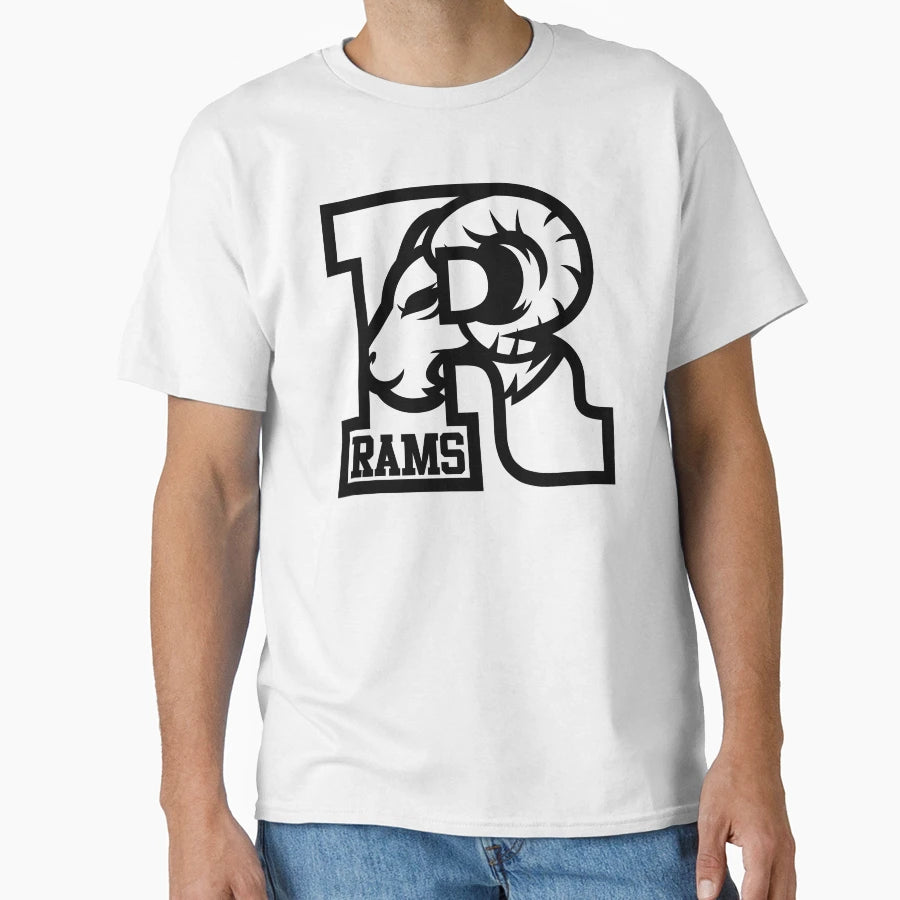 Rams R Hollow T-Shirt - Fun Novelty Design Men Women - T-Shirt, Sweatshirt, Hoodie