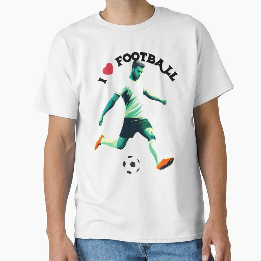 I Love Football T-Shirt - Novelty Apparel Unisex - T-Shirt, Sweatshirt, Hoodie