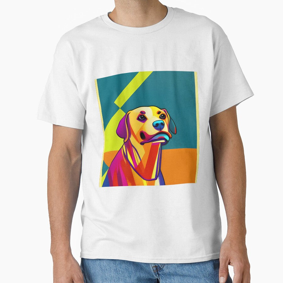 Retro dog Art by Ariel Guevara - Adult & Kids T-Shirts, Sweatshirts & Hoodies apparel design preview 1