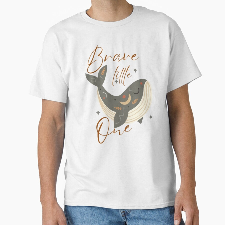 Boho Whale Brave Little One by Twist Print - Adult & Kids T-Shirts, Sweatshirts & Hoodies apparel design preview 1