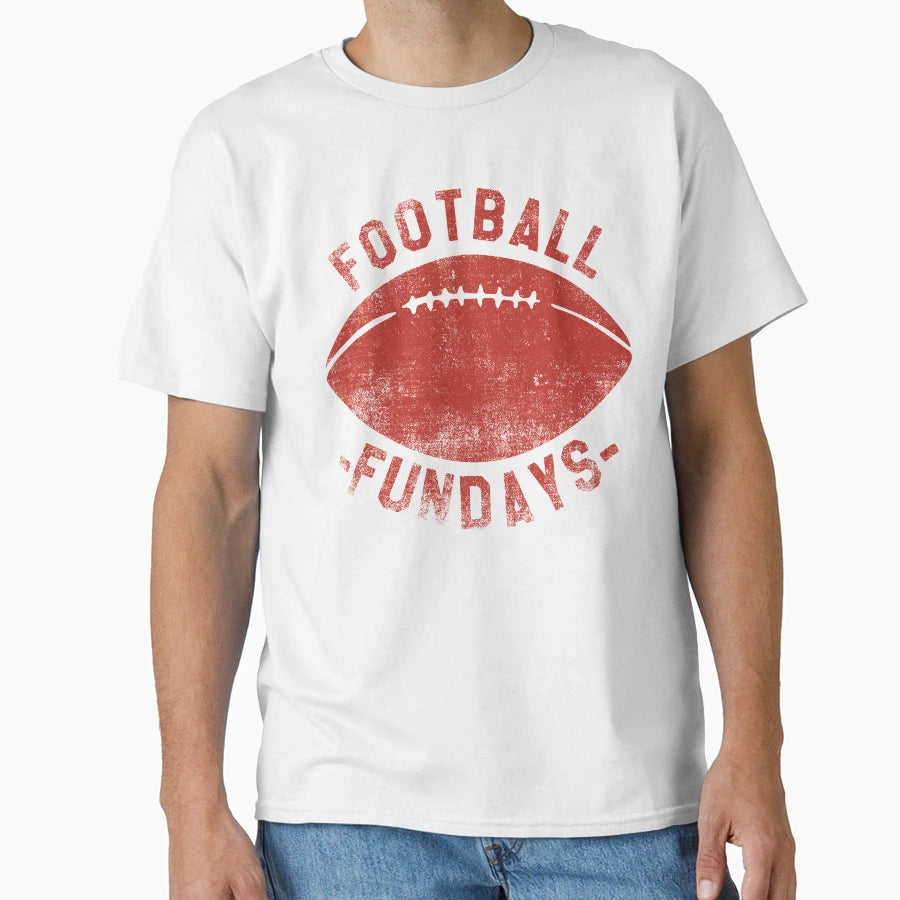 Football Fundays Sunday Funday T-Shirt - Aesthetic Graphic Unisex - T-Shirt, Sweatshirt, Hoodie