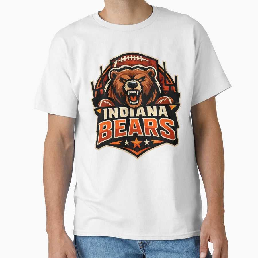 Indiana Bears Logo T-Shirt - Unique Graphic Men Women - T-Shirt, Sweatshirt, Hoodie
