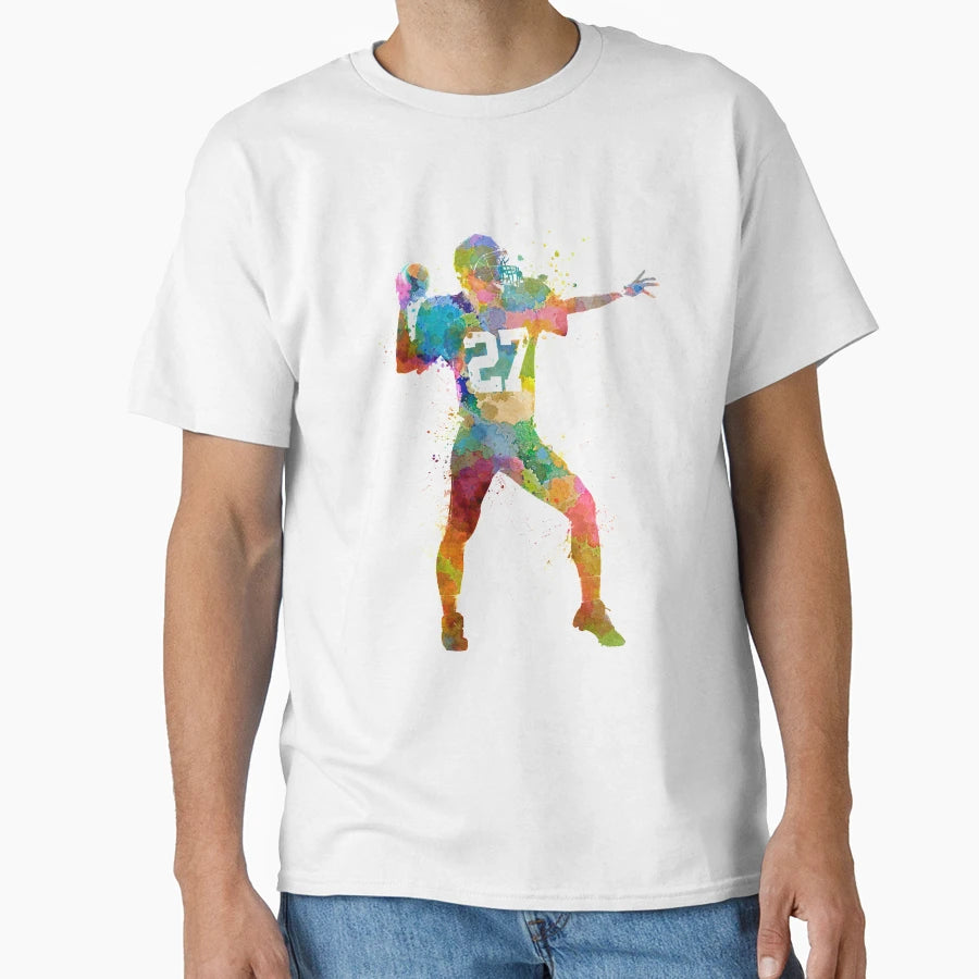 Quarterback American Throwing Football T-Shirt - Graphic Print Men Women - T-Shirt, Sweatshirt, Hoodie