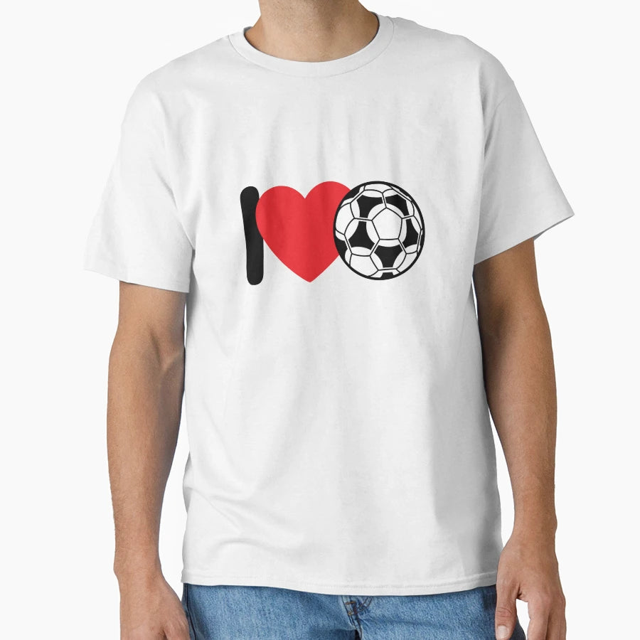 I Love Football T-Shirt - Casual Everyday Wear Unisex - T-Shirt, Sweatshirt, Hoodie