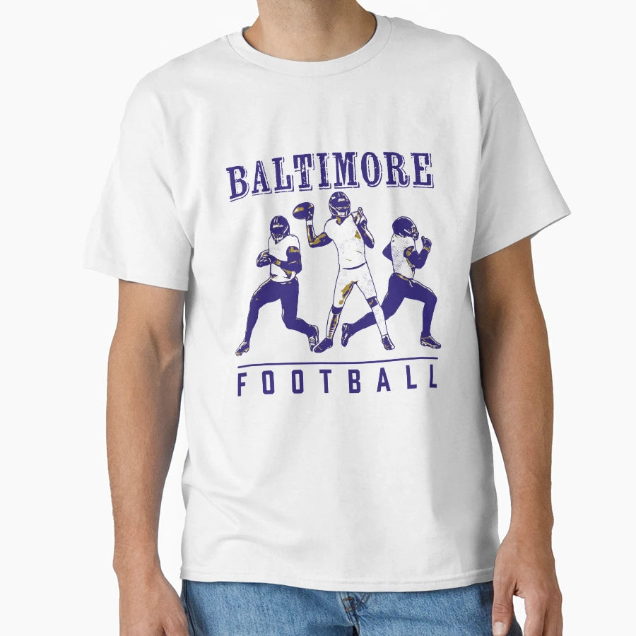 Baltimore Football T-Shirt - Unique Graphic Unisex - T-Shirt, Sweatshirt, Hoodie