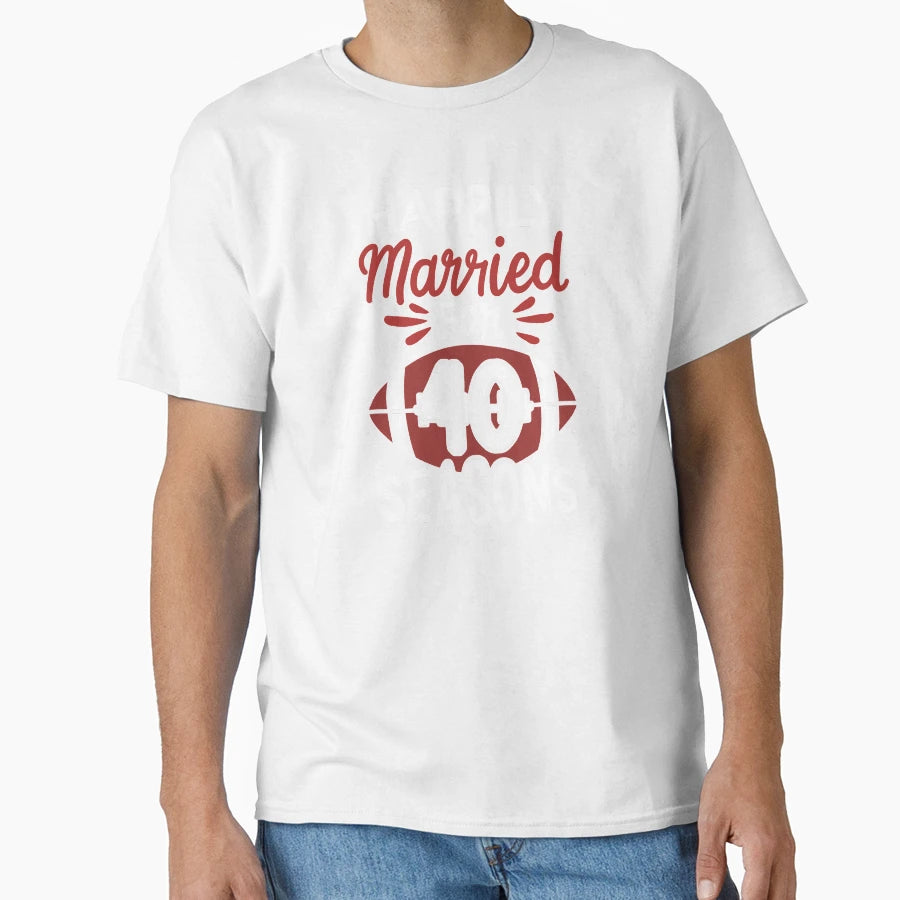 40Th Wedding Anniversary Happily T-Shirt - Custom Art Print for Adults - T-Shirt, Sweatshirt, Hoodie