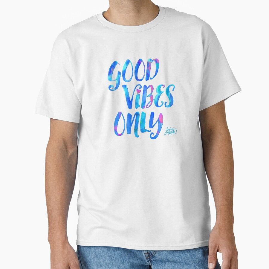 Good Vibes Only by Jan Marvin Art Studio - Adult & Kids T-Shirts, Sweatshirts & Hoodies apparel design preview 1