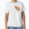 Soccer Ball Fire T-Shirt - Unique Graphic for Adults - T-Shirt, Sweatshirt, Hoodie
