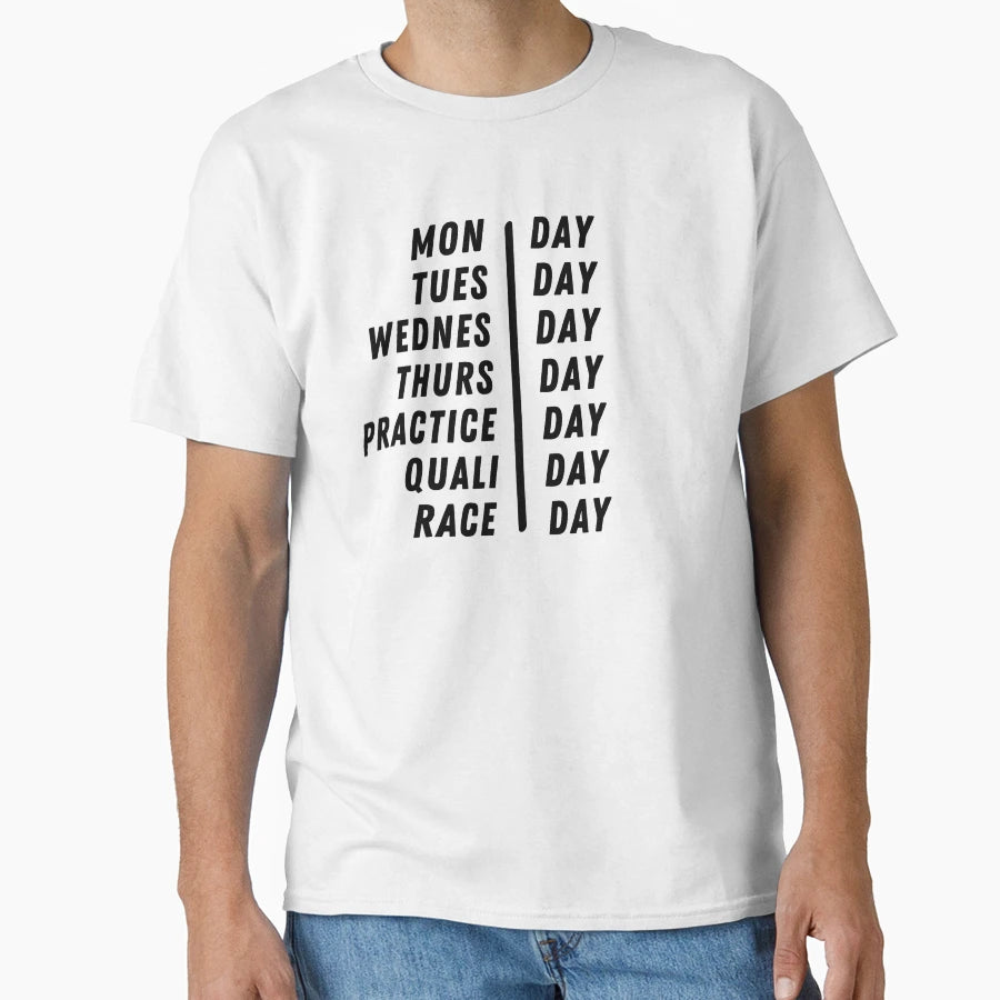 F1 Race Week T-Shirt - Minimalist Print Unisex - T-Shirt, Sweatshirt, Hoodie