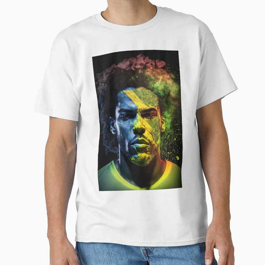 Brazil Player 2 T-Shirt - Unique Graphic Unisex - T-Shirt, Sweatshirt, Hoodie