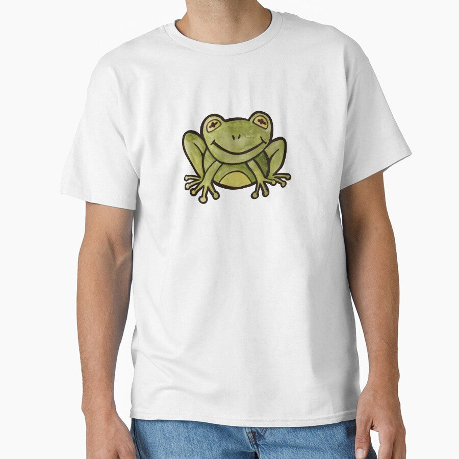 Cute Frog by FrictionMaxxing - Adult & Kids T-Shirts, Sweatshirts & Hoodies apparel design preview 1