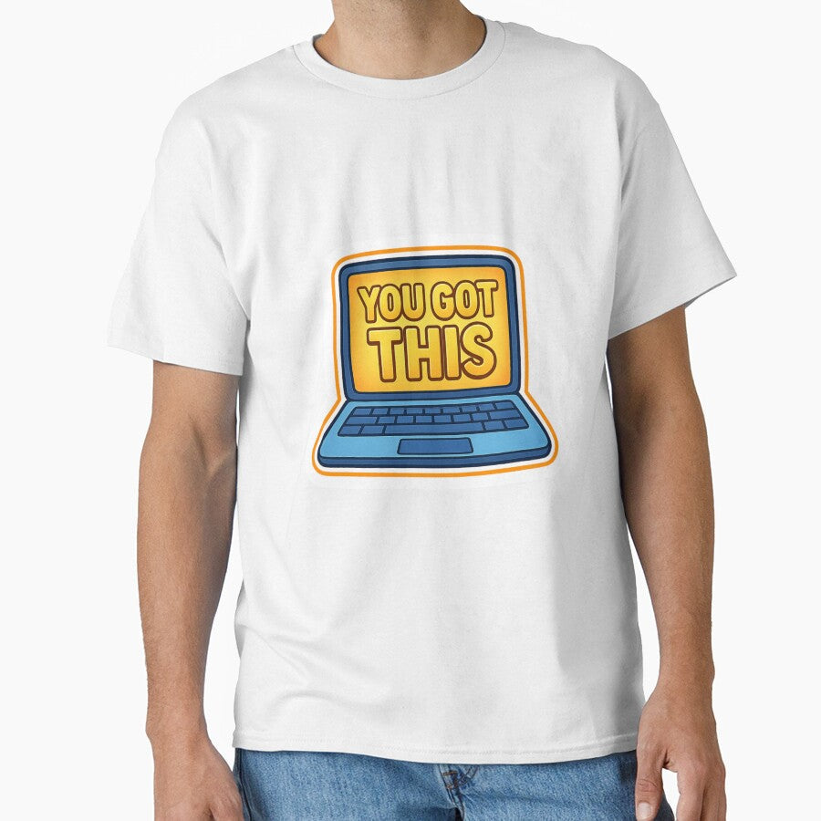 You Got This Laptop Motivation Sticker by - Adult & Kids T-Shirts, Sweatshirts & Hoodies apparel design preview 1