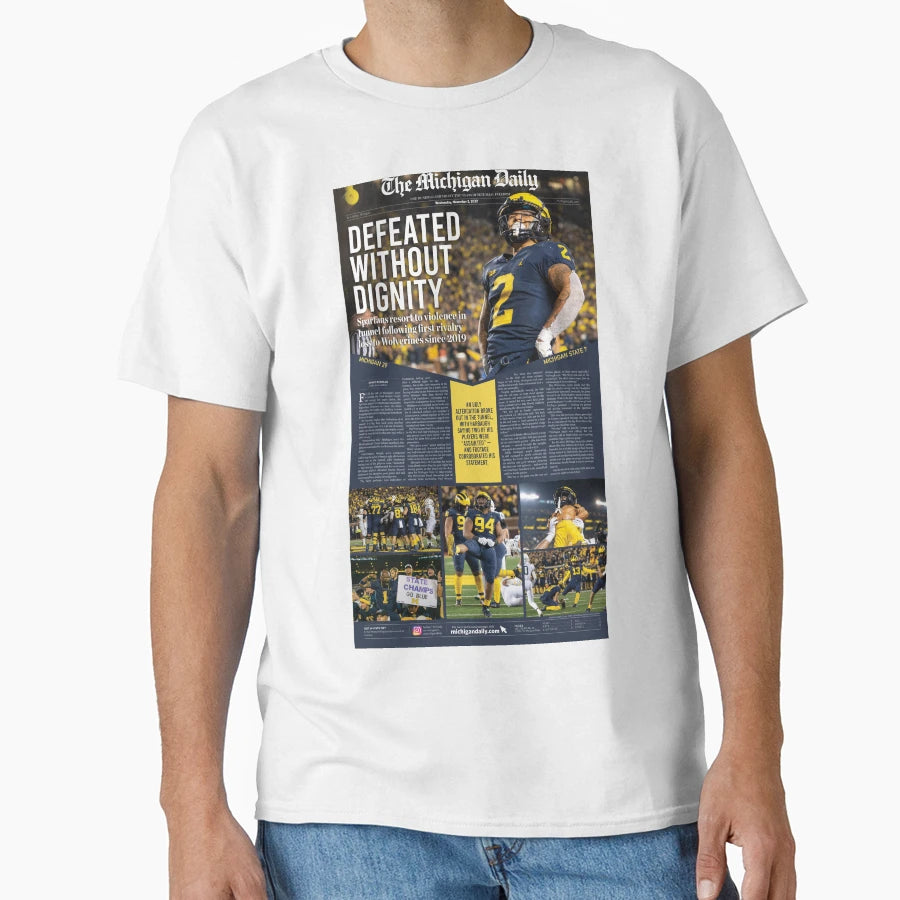 Michigan Daily Michigan Vs Msu T-Shirt - Novelty Apparel Men Women - T-Shirt, Sweatshirt, Hoodie