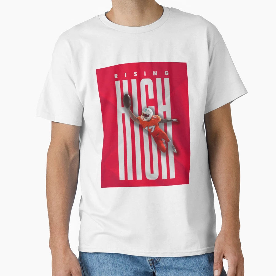 Rising High American Football Catch T-Shirt - Custom Art Print for Adults - T-Shirt, Sweatshirt, Hoodie